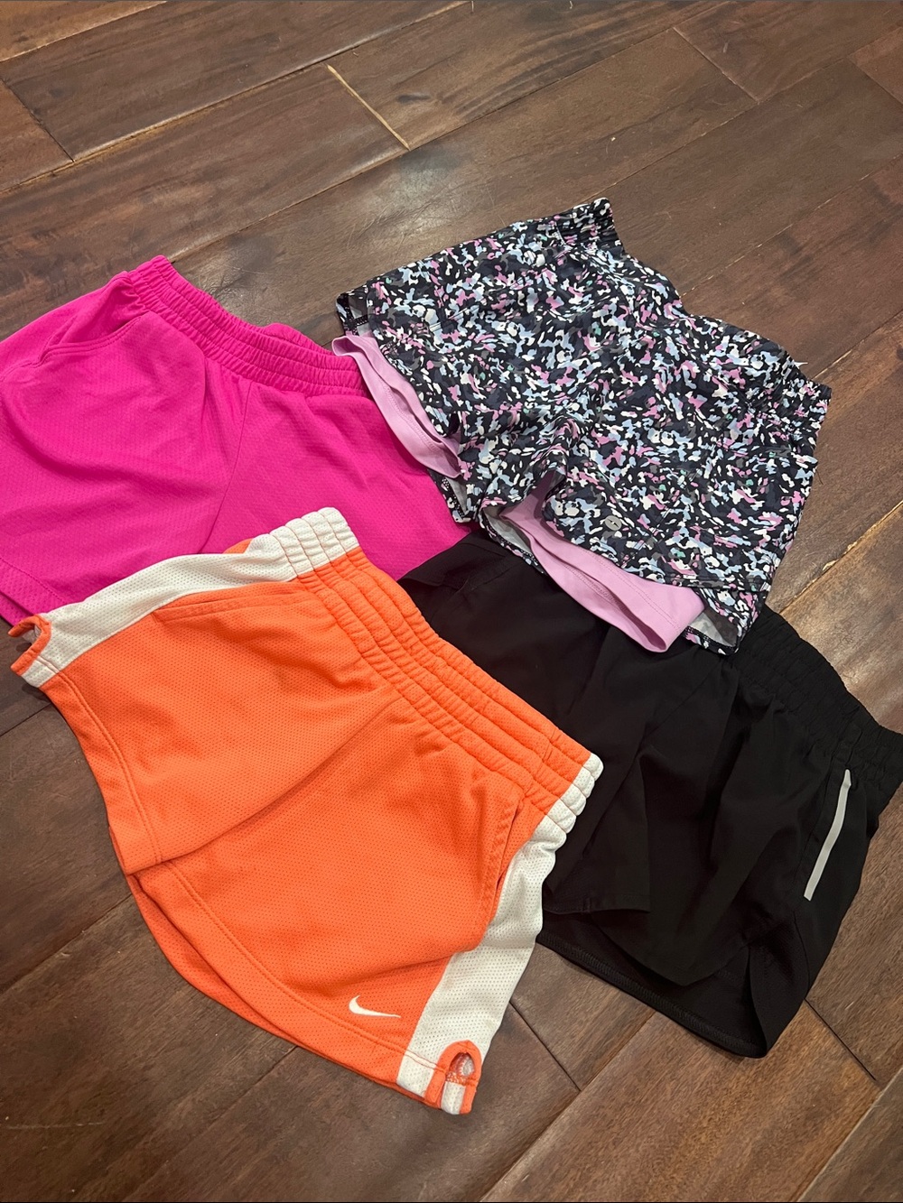 Nike Avia, Athletic Works Assorted Girls Shorts bundle of 4